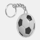 Fußball-Ball Identifikations-UMBAU oder Schlüsselanhänger (Vorderseite links)