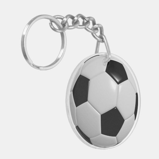 Fußball-Ball Identifikations-UMBAU oder Schlüsselanhänger (Vorderseite links)