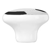 Fußball-Ball Illustration Keramik Knob Keramikknauf (Seitenansicht)