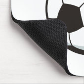 Fußball-Ball in der Cartoon-Art Mousepad (Ecke)