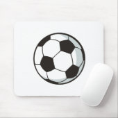 Fußball-Ball in der Cartoon-Art Mousepad (Mit Mouse)
