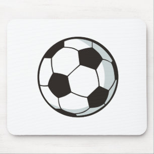 Fußball-Ball in der Cartoon-Art Mousepad