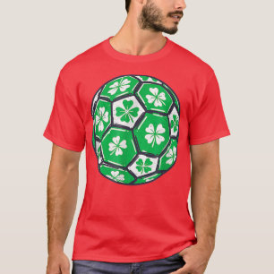 Fußball Ball Irland Kleeblatt Irish St Patricks Da T-Shirt