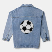 Fußball-Ball Jeansjacke (Rückseite)