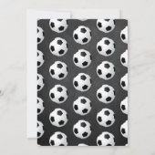 Fußball-Ball jeden Geburtstag Dankeskarte (Rückseite)