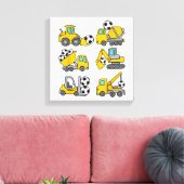 Fußball-Ball Kids Fußball Bauskubinen Leinwanddruck (Insitu (Wohnzimmer))