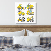 Fußball-Ball Kids Fußball Bauskubinen Leinwanddruck (Insitu (Schlafzimmer))