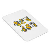 Fußball-Ball Kids Fußball Bauskubinen Magnet (Rechte Seite)