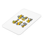 Fußball-Ball Kids Fußball Bauskubinen Magnet (Linke Seite)