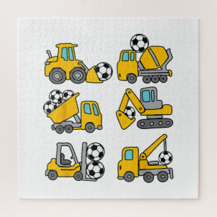 Fußball-Ball Kids Fußball Bauskubinen Puzzle