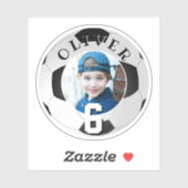 Fußball Ball Kindergeburtstag Age Foto Aufkleber (Blatt)