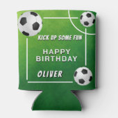 Fußball-Ball-Kindergeburtstag Dosenkühler (Rückseite)