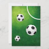 Fußball-Ball-Kindergeburtstag Einladung (Rückseite)