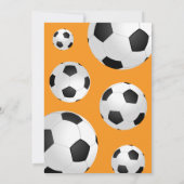 Fußball-Ball Kindergeburtstag Einladung (Rückseite)