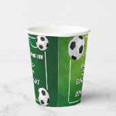 Fußball-Ball-Kindergeburtstag Pappbecher (Rechts)