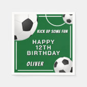 Fußball-Ball-Kindergeburtstag Serviette (Vorderseite)