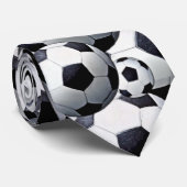 Fußball-Ball-Krawatte Krawatte (Gerollt)