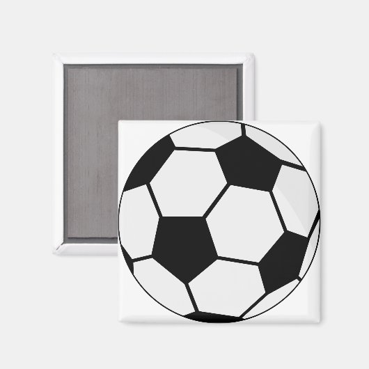 Fußball-Ball Magnet (Vorderseite/Rückseite)