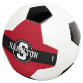 Fußball-Ball mit Namen in beliebiger Farbe HAMbyWG Fußball (Dreiviertel)
