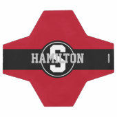 Fußball-Ball mit Namen in beliebiger Farbe HAMbyWG Fußball (Flach)