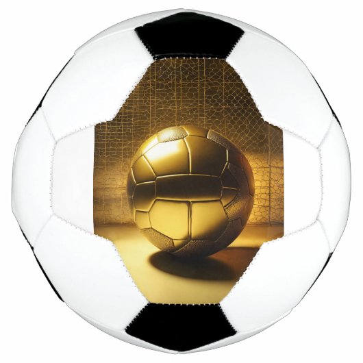 Fußball-Ball mit "Radiant Golden Design". Fußball (Vorderseite)