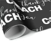 Fußball-Ball mit Trainer Danke Geschenkpapier (Rolleneckpunkt)