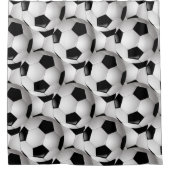 Fußball-Ball-Muster Duschvorhang (Vorderseite)