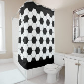 Fußball-Ball-Muster Duschvorhang (Beispiel)