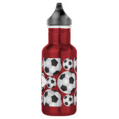 Fußball-Ball-Muster Edelstahlflasche (Rechts)