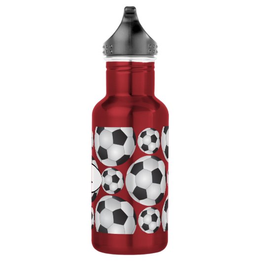 Fußball-Ball-Muster Edelstahlflasche (Rechts)