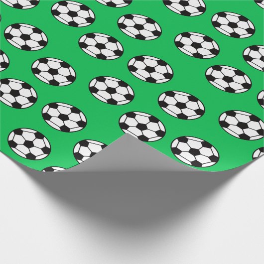 Fußball-Ball-Muster Geschenkpapier (Ecke)