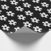 Fußball-Ball-Muster Geschenkpapier (Ecke)