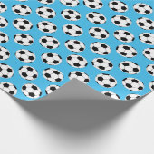 Fußball-Ball-Muster Geschenkpapier (Ecke)