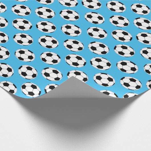 Fußball-Ball-Muster Geschenkpapier (Ecke)