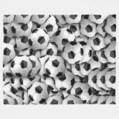 Fußball-Ball-Muster-große Fleece-Decke Fleecedecke (Vorderseite (Horizontal))