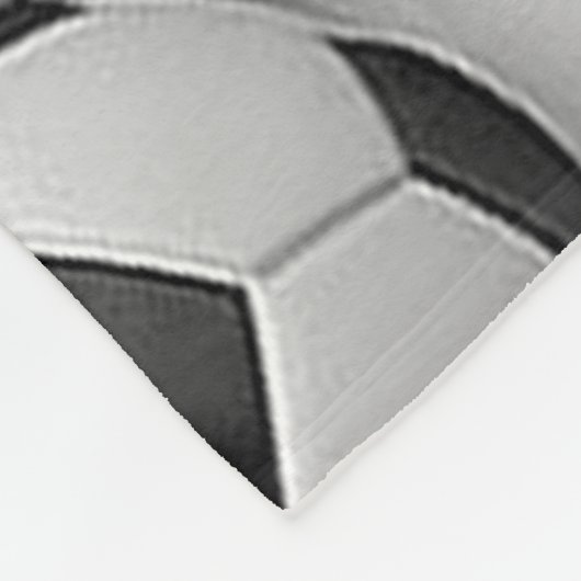 Fußball-Ball-Muster-große Fleece-Decke Fleecedecke (Ecke)