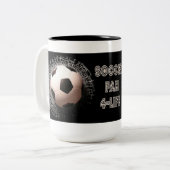 Fußball-Ball-Muster Kaffeemaschine Tasse (Vorderseite Links)