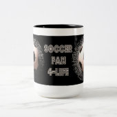 Fußball-Ball-Muster Kaffeemaschine Tasse (Mittel)