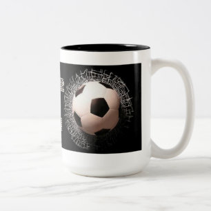 Fußball-Ball-Muster Kaffeemaschine Tasse