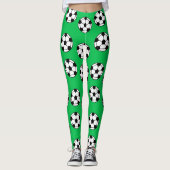 Fußball-Ball-Muster Leggings (Vorderseite)