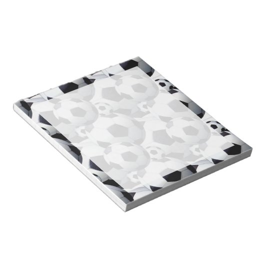 Fußball-Ball-Muster Notizblock (angewinkelt)