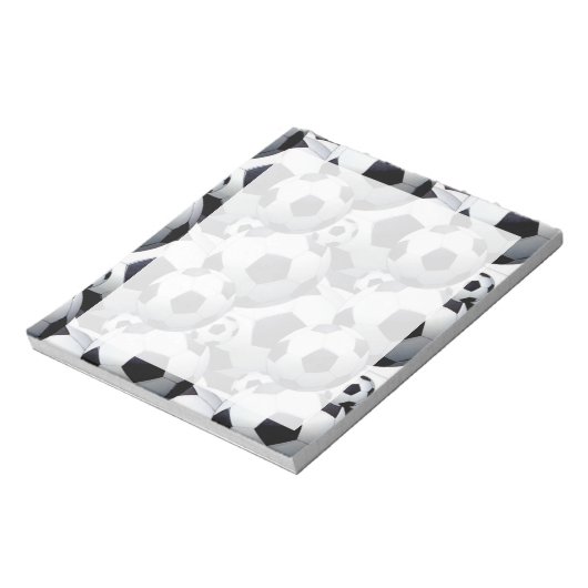 Fußball-Ball-Muster Notizblock (Rotiert)