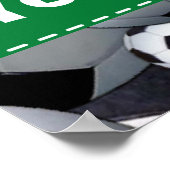 Fußball-Ball-Muster Poster (Ecke)