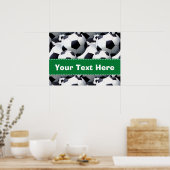 Fußball-Ball-Muster Poster (Küche)