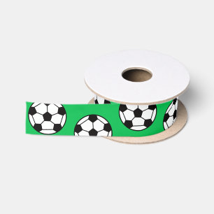 Fußball-Ball-Muster Satinband