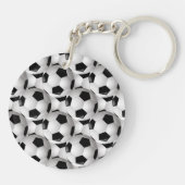 Fußball-Ball-Muster Schlüsselanhänger (Rückseite)