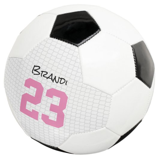 Fußball Ball NAME Birth YEAR Sport Pink Girl Fun (Dreiviertel)