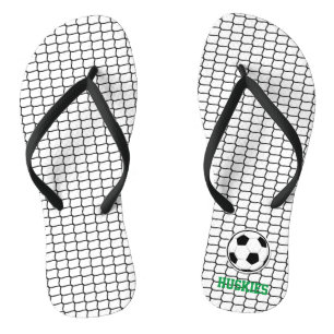 Fußball Ball Net TEAM NAME Sports Coach Player Fan Badesandalen