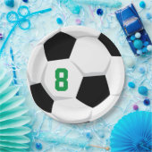 Fußball-Ball-NUMMER Fans Kids Party Spaß Pappteller (Party)
