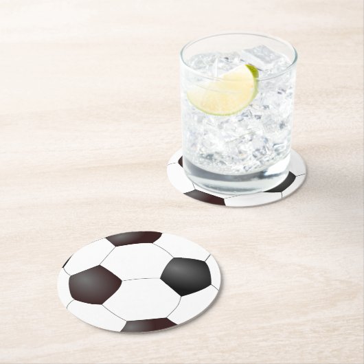Fußball-Ball-Papier-Untersetzer Runder Pappuntersetzer (Vor Ort)